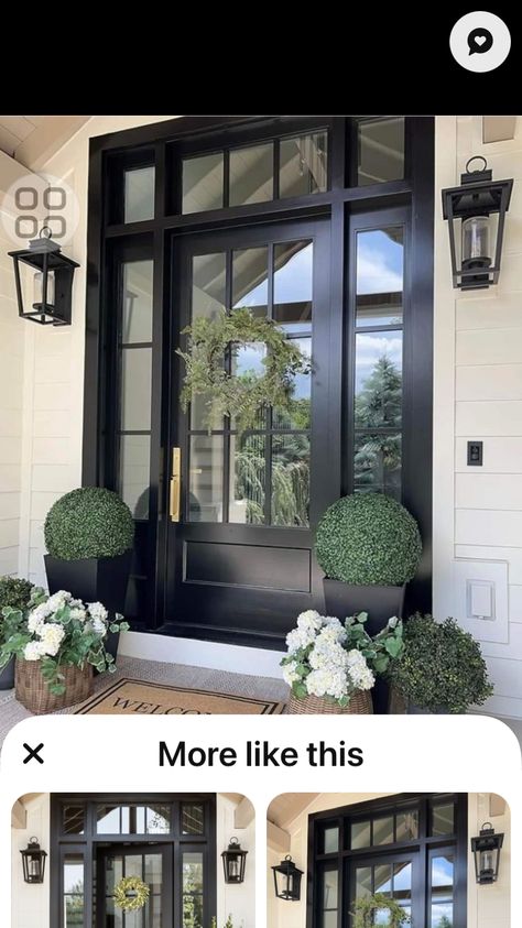 French Doors Front Of House, Front Of House, House Front, French Doors, Front Door, Dream House, Doors