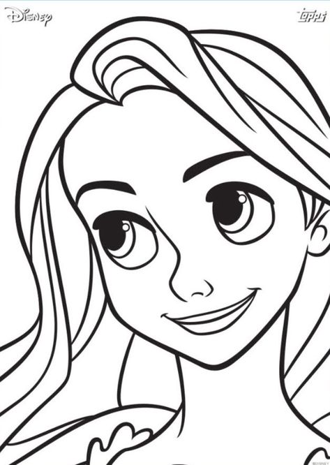 How To Draw Rapunzel, Disney Princess Face, Ariel Drawing, Coloring Videos, Princess Face, Face Template, Disney Princess Fan Art, Disney Princess Art, Princess Art