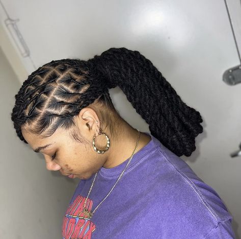 Hairstyle Dreads For Women, Graduation Hairstyles With Cap Locs, 2 Stand Twist Locs Styles, Cute Hairstyles For Dreadlocks, Loc Knots Styles Short, Female Locs Hairstyles, Loc Low Ponytail Styles, Starterlocs Hairstyles, Dreadlock Hairstyles Medium Length