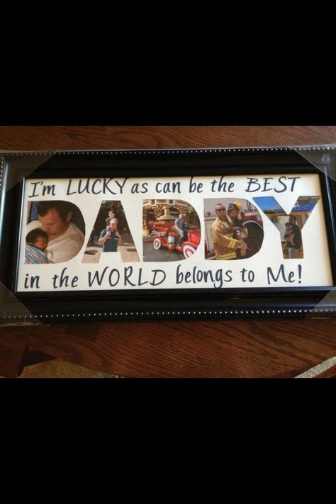 Photo gift for father (or change to Mom, etc...) Dad Wedding Gift, Diy Gifts For Dad, Diy Gifts For Mom, Diy Father's Day Gifts, Diy Birthday Decorations, Birthday Gifts For Husband, Father's Day Diy, Christmas Gift For Dad, Fathers Day Crafts