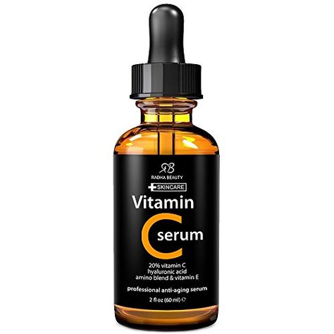 Vitamin C serum helps support skin health by boosting collagen production and the natural acids in Vitamin C can help tighten skin and make it smoother. Diy Vitamin C Serum, Radha Beauty, Best Vitamin C Serum, Best Vitamin C, Serum For Face, Organic Vitamins, Beauty Serums, Vit C, Beauty Vitamins