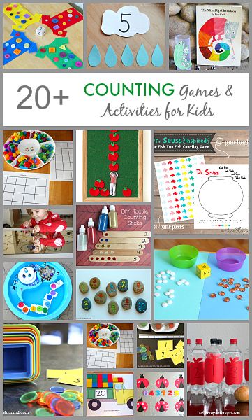 Over 20 Counting Games and Activities for Kids Kids Preschool Learning, Prek Math, Counting Games, Numbers Preschool, Games Activities, Kindergarten Teaching, Counting Activities, Games And Activities, Learning Numbers