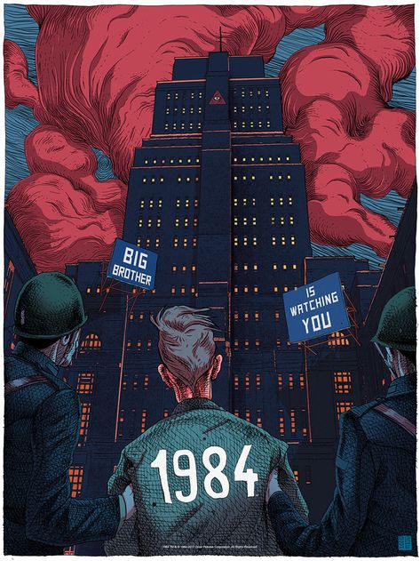 1984 () 1984 Book, Alternative Movie Posters, George Orwell, Dope Art, Art And Illustration, Illustrations And Posters, Movie Art, Aesthetic Art, Cover Art