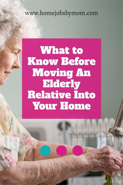 What to Know Before Moving An Aging Relative Into Your Home: If you have an aging parent or parents, you might consider whether or not it’s the right time to have them move in with you. Moving Parents Into Your Home, Elder Care Tips Aging Parents, Eldercare Aging Parents, Wedding Jobs, Final Wishes, Older Parents, Alzheimer Care, Caregiver Resources, Emergency Binder