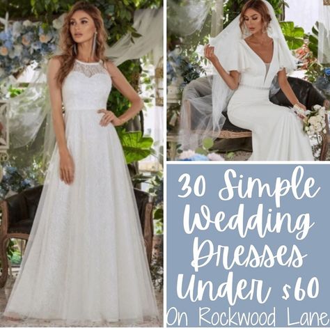 30 Simple Wedding Dresses Under $60 from SheIn Shein Wedding, White Dress Wedding, Simple Wedding Dress Casual, Sequin Mesh Dress, Wedding Dresses Australia, Lace Mesh Dress, Simple Wedding Dresses, Wedding Dresses For Kids, Cream Color Dress