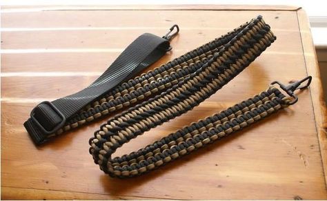 Paracord Lunch Box Strap Diy, Paracord Binocular Strap Diy, Paracord Guitar Strap, Paracord Strap Diy, Paracord Bag, Paracord Sling, Camera Neck Strap, Paracord Ideas, Paracord Tutorial