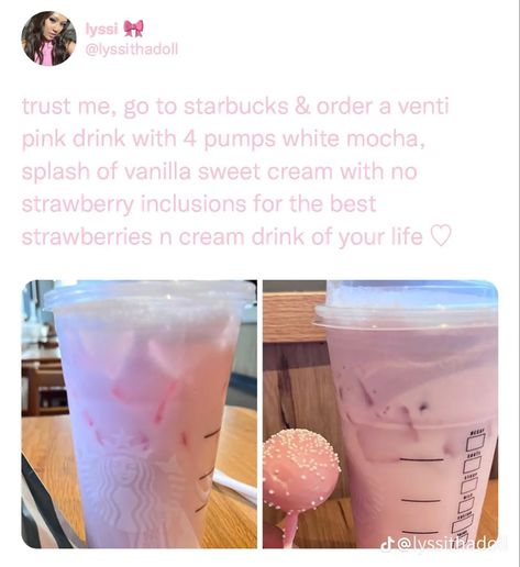 Starbucks Drink Menu, Starbucks Secret Menu Recipes, Cold Starbucks Drinks, Starbucks Drinks Diy, Secret Starbucks Recipes, Iced Starbucks Drinks, Coffee Recipes Starbucks, Secret Starbucks Drinks, Starbucks Secret Menu Drinks