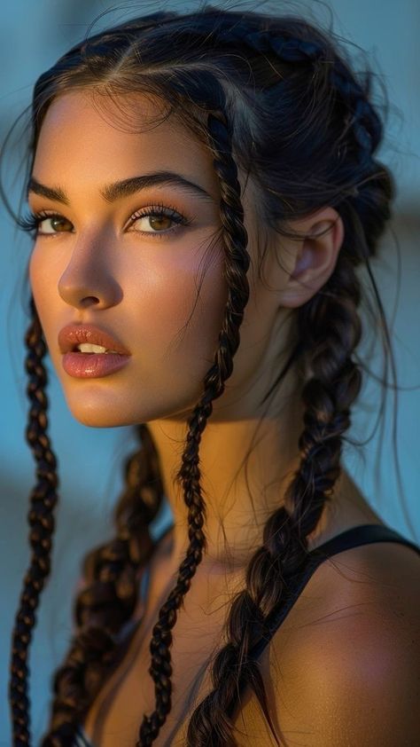 Face Photography, Model Face, Beauty Face, Beautiful Eyes, Woman Face, Pretty Face, Beautiful Hair, Hair Inspiration, Braided Hairstyles