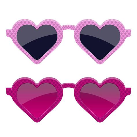 Stylish pink heart glasses Barbie Glasses, Pink Heart Glasses, Christmas Tree Gif, Free Printable Clip Art, Flamingo Themed Party, Barbie 2023, Heart Glasses, Cute Glasses, Cute Crafts