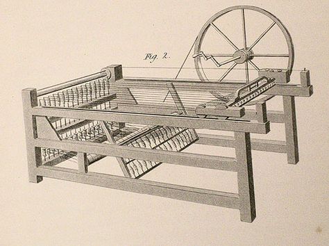 Spinning Jenny, John Kay, World History Projects, World History Map, Weaving Machine, History Project, Spinning Wool, Spinning Wheels, Textile Fiber Art