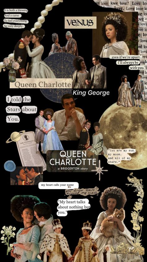 #queencharlotte #brigerton Queen Charlotte Wallpaper, Queen Charlotte Aesthetic, Charlotte Aesthetic, Charlotte Wallpaper, King George I, Queen Charlotte, King George, Create Collage, A Blessing