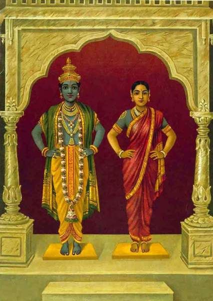 Vitthal Rukmini - Raja Ravi Varma Press by Raja Ravi Varma | Buy Posters, Frames, Canvas  & Digital Art Prints Vithoba Rakhumai, Ravivarma Paintings, Rukmini Krishna, Divine Couple, Raja Ravi Varma, Temple Art, Lord Vishnu Wallpapers, Om Namah Shivaya, Tanjore Painting