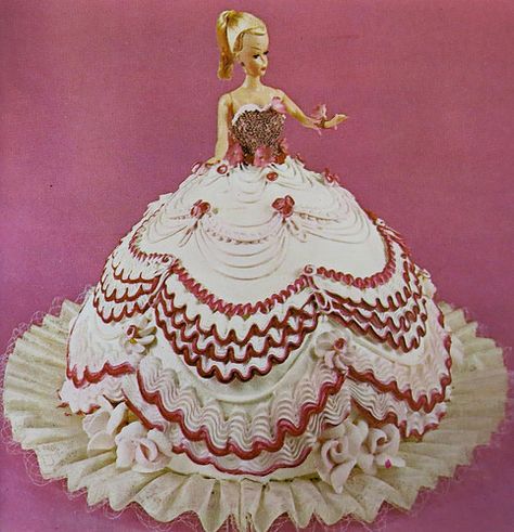 Wilton Doll Cake 1960s | by hmdavid Doll Birthday Cake, Vintage Birthday Cakes, Barbie Doll Cakes, Making Cakes, 50th Birthday Cake, Amazing Cake, Barbie Cake, Community Support, Doll Cake