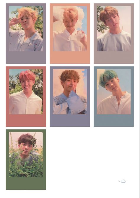 Bts Printable Photocards, Bts Polaroid Printable, Bts Cute Pics, Bts Photocards Aesthetic, Bts Photocards Printable, Polaroid Bts, Bts Tickets, Polaroid Prints, Photocards Bts