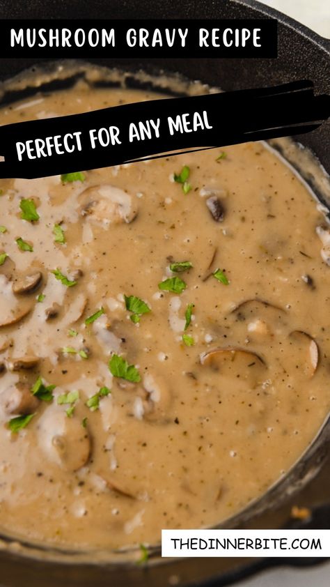 Mushroom Beef Gravy Recipe, Cream Of Mushroom Roast, Canned Mushroom Soup Recipes, Easy Mushroom Gravy, Gluten Free Mushroom Gravy Recipe, Mushroom Gravy Recipe Vegetarian, Vegan Mushroom Gravy Recipe, Quick Mushroom Gravy, Vegan Mushroom Gravy Recipe Easy