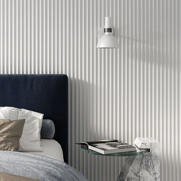 Fluted Wall Panel, Fluted Wall, Mdf Wall Panels, Water Based Primer, Wood Slat Wall, Dining Room Accessories, Japandi Interior, Wall Panelling, Dream Wall