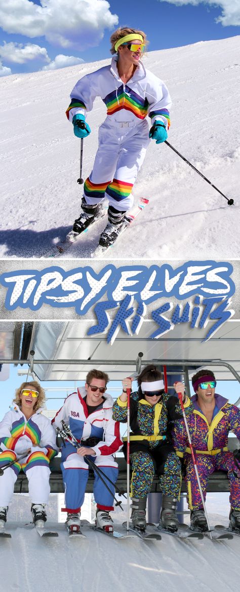 Look good from the black diamonds to the bunny slopes with radical Ski Suits from Tipsy Elves. Womens Ski, Ski Bunnies, Ski Bums, Tipsy Elves, Snow Bunnies, Ski Gear, Ski Fashion, Ski Suit, Skiing Outfit