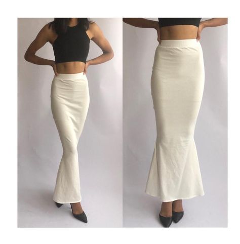 Long Fitted Skirt, Streak Ideas, Simple Saree Designs, Snap Streak Ideas Easy, Sari Blouse Designs, Snap Streak, Simple Sarees, Fashion Designing, Pants Women Fashion