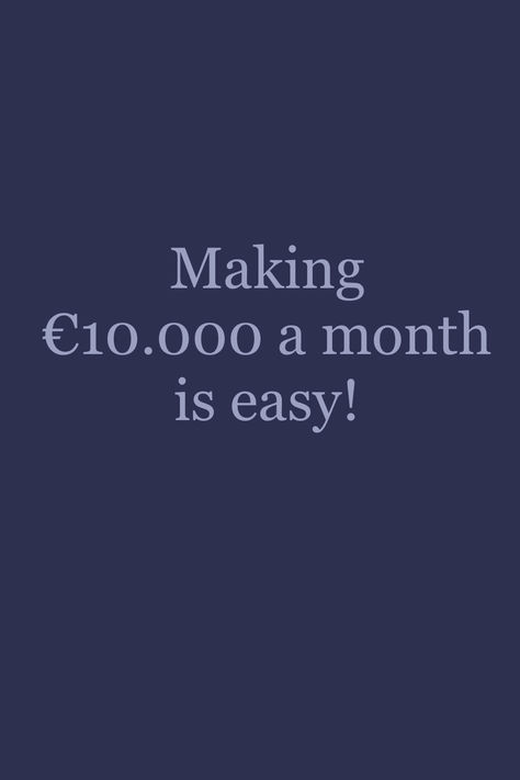 making 10.000 a month is easy I Make 10k A Month, 10000 A Month, Money Affirmation, Goal Board, Personal Achievements, Dream Vision Board, Success Affirmations, Money Affirmations, Making 10