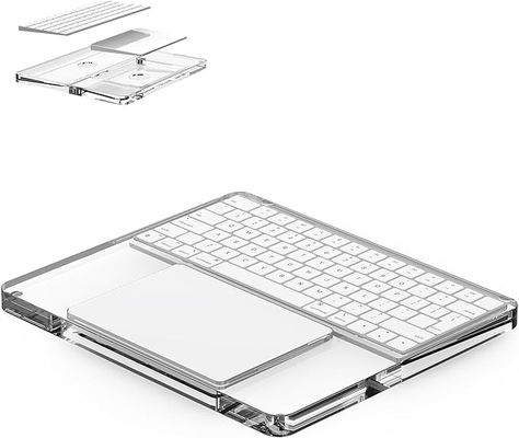 Amazon.com: Hazevaiy Acrylic Magic Keyboard and Trackpad Support Stand Compatible with Apple Gen 2/3 Magic Keyboards and Trackpads Keyboard and Trackpad Tray Holder for Apple Product (Transparent) : Electronics Transparent Electronics, Apple Keyboard, Magic Keyboard, Apple Products, Keyboard, Free Delivery, Tray, Electronics, Quick Saves