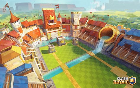 ArtStation - Clash Royale Concept Art, Tuomas Korpi Clash Royale Arena, City Isometric, Reindeer Games, Days Of Future Past, Environment Art, Game Background, Clash Royale, Game Concept, Visual Development