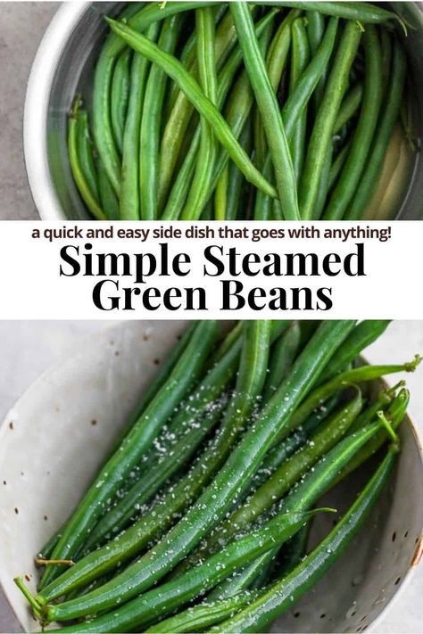 Steam Green Beans In Microwave, Steamed Fresh Green Beans, Steamed Green Beans Stove, Steamed Green Beans Recipe, How To Steam Green Beans, Steam Green Beans On Stove, Steam Fresh Green Beans, Steamed Green Bean Recipes, Green Beans Steamed