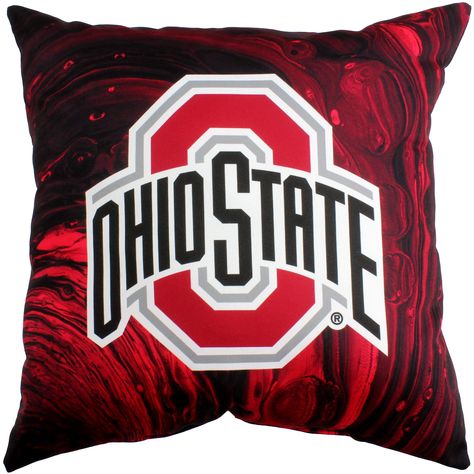 Logo Combination, State Pillow, Cool Dorm Rooms, Man Room, Boho Cushions, Ohio State Buckeyes, Take A Nap, Soft Pillows, Colorful Pillows