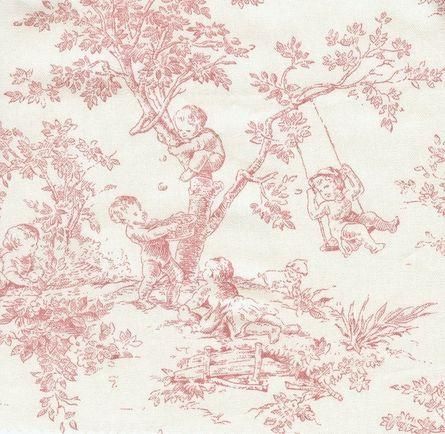 Six easy steps to creating the perfect French inspired nursery | Sweet Peanut Pink Toile Wallpaper, Toile Nursery, Angel Song, French Nursery, Vintage Style Furniture, Toile Wallpaper, French Toile, Toile Fabric, Nursery Fabric