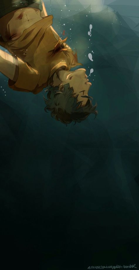 Can a son of poseidon drown?? << Everytime i see sth like this is think of that line from som "the last thing I remembered was sinking in burning sea knowing that Tyson was gone forever and wishing I was able to drown." Sea God, Blood Of Olympus, Percy Jackson Wallpaper, Zio Rick, Dibujos Percy Jackson, Piper Mclean, Jason Grace, Trials Of Apollo, Percy Jackson Fan Art