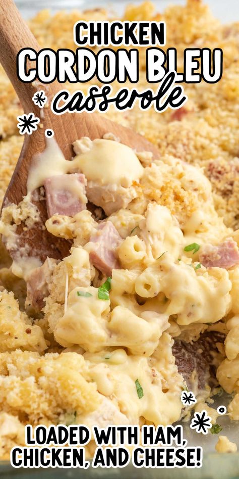 Chicken Cordon Bleu Casserole Crockpot Chicken Cordon Bleu Casserole, Chicken Cordon Bleu Casserole Pasta, Spaceshipsandlaserbeams Recipes, Chicken Cordon Bleu Pasta Casserole, Ham Casseroles, Chicken Cordon Bleu Soup, Diced Chicken Recipes, Chicken Cordon Bleu Pasta, Chef Meals