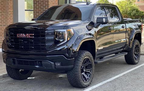 GMC Sierra 1500 SLE Elevation Diesel Blacked Out Gmc Sierra, Gmc Sierra Elevation, Gmc Trucks Sierra, 2018 Year, Farm Houses, The Ram, Car Goals, Off Roading, Gmc Trucks