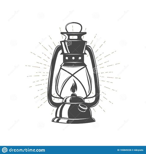 Lamp Sketch, Lantern Drawing, Coleman Lantern, Bangs For Round Face, Camping Lantern, Camping Coffee, Camping Lanterns, Kerosene Lamp, White Stock