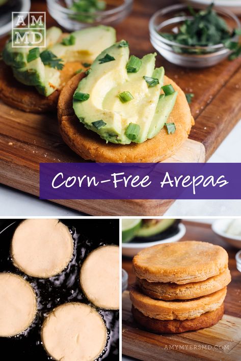 Corn-Free Arepas Cassava Arepas, Recipe For Arepas, Aip Snacks, Cassava Flour Tortillas, Aip Snack, Arepas Recipe, Autoimmune Recipes, Captain Caveman, Gluten Free Kitchen