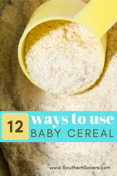 Leftover Baby Food Recipes, Baby Cereal Pancakes, Baby Oatmeal Cereal, Cooked Playdough, Weaning Foods, Cereal Cookies, Easy Baby Food Recipes, Baby Cereal, Easy Oatmeal