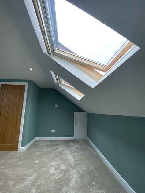 Ormskirk Loft Conversion - Utilise Lofts & Build Loft Conversion Bedroom Master Suite, Loft Conversion Ideas, Level Garden, Loft Conversion Design, Loft Conversion Bedroom, Skylight Design, Cozy Library, Loft Bathroom, Loft Storage