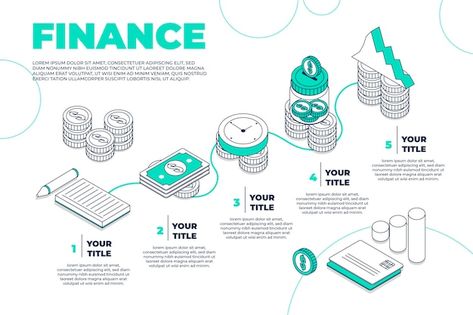 Finance infographic concept | Free Vector #Freepik #freevector #infographic #business #chart #idea Process Flow Infographic Design, Bank Infographic, Investment Infographic, Financial Infographic, Finance Presentation, Money Infographic, Flow Chart Design, Simple Infographic Design, Strategy Infographic