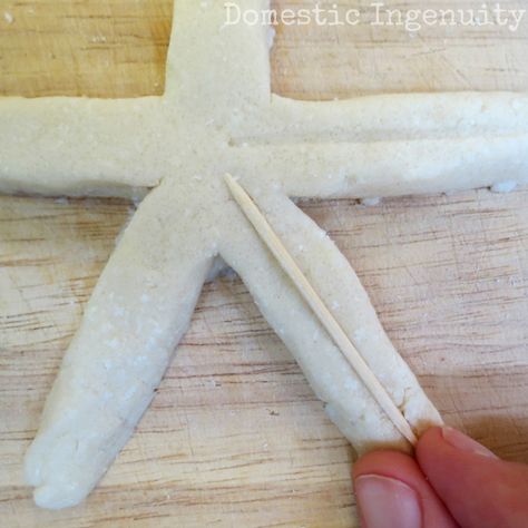 Salt Dough Starfish | Salt Dough Starfish, Beach Art Diy, Candy Cane Image, Homemade Christmas Ornaments Diy, Salt Dough Crafts, Kids Activities At Home, Diy Beach Decor, Beach Glass Crafts, Salt Dough Ornaments