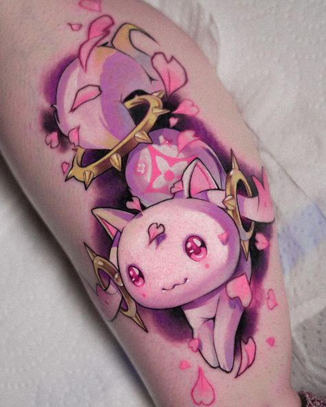 Animation Tattoo, Pink Tattoo, Saved Tattoo, Wicked Tattoos, Kawaii Tattoo, Flash Tattoo Designs, Cute Little Tattoos, Badass Tattoos, Aesthetic Tattoo