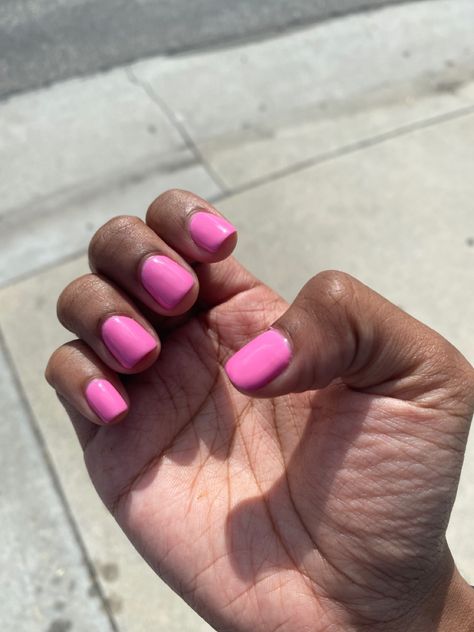 Pink Nails On Dark Skin Black Women, Pink Nails For Black Women, Pink Nails On Black Women, Pink Nails Black Women, Nails For Black Women, Purple And Pink Nails, Magenta Nails, Art Designs Ideas, Pink Polish