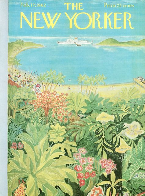 The New Yorker February 17, 1962 Issue Ilonka Karasz, New Yorker February, New Yorker Cover, The New Yorker Magazine, New Yorker Magazine, New Yorker Covers, Beautiful Books, Hysteric Glamour, Art Collage Wall