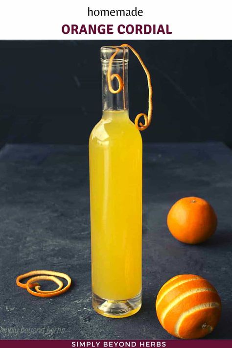 Homemade Orange cordial recipe: Orange simple syrup