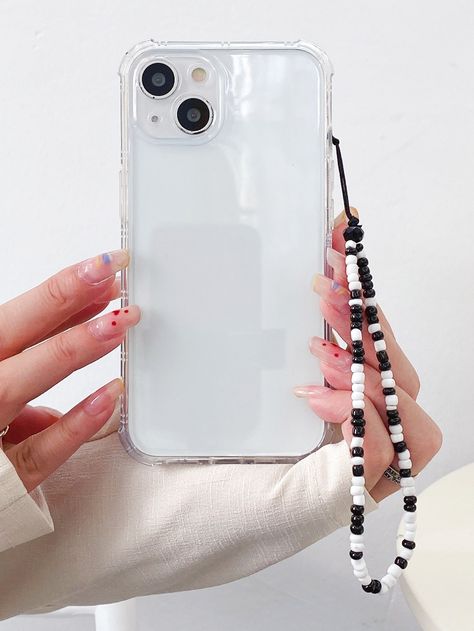 Plain Phone Cases, Strap Phone, Handmade Jewelry Tutorials, Clear Phone Case, Beaded Accessories, Diy Phone, Girly Jewelry, Phone Charm, Beaded Rings