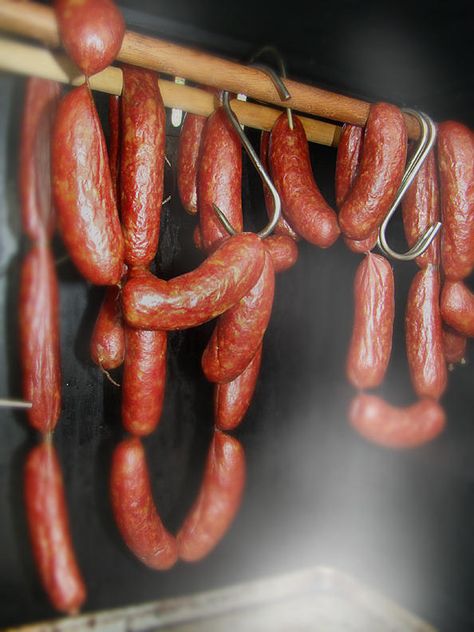 Smoked Beef Knackwurst (with Pix) | Smoking Meat Forums - The Best Barbecue Discussion Forum On Earth! Knackwurst Recipe, Vleis Geregte, Grilled Sausage Recipes, Knackwurst, Cured Meat Recipes, Sausage Making Recipes, Home Made Sausage, Bratwurst Recipes, Homemade Sausage Recipes