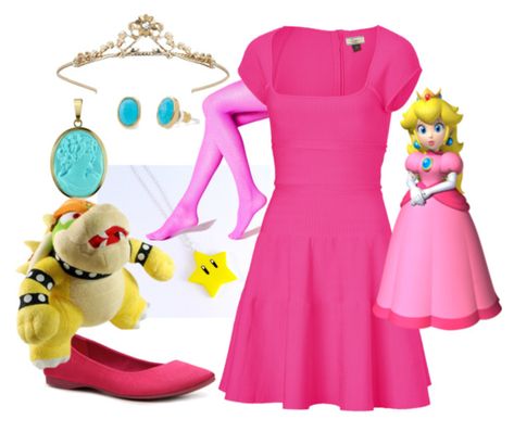 Princess Peach Diy Costume Adult, Princess Peach Adult Costume, Princess Peach Costume Diy Women, Diy Princess Peach Costume, Princess Peach Outfit, Homecoming Costumes, Princess Peach Costume Diy, Princess Peach Halloween Costume, Princess Daisy Costume