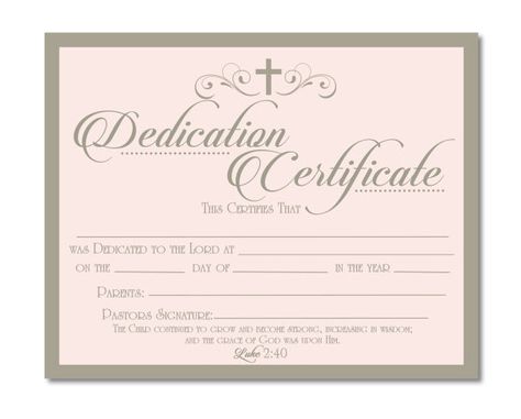 Printable Baby Dedication Certificate Digital by StudioBParties <button class="Button Module borderless hasText vaseButton" type="button"> <span class="buttonText"> More </span> </button> Baby Dedication Party, Baby Dedication Certificate, Achievement Certificate, Blessing Ceremony, Blank Certificate Template, Dedication Ideas, Certificate Border, Tulle Poms, Free Certificate Templates