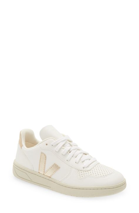 Veja V-10 Sneaker available at #Nordstrom Sneakers Veja, Veja V 10, Veja Sneakers, Fall Wardrobe Essentials, Baby Boy Shoes, Sports Blazer, Boy Shoes, Summer 24, Recycled Fabric