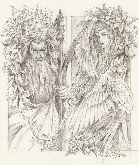 Galadriel Drawing, Gandalf And Galadriel, Galadriel Tattoo, Gandalf Drawing, Galadriel Art, Tolkien Drawings, Russian Drawing, Lotr Tattoo, Lord Of The Rings Tattoo