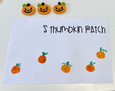 Excited to share this item from my #etsy shop: Thumbkin’ Patch, Halloween, Fall, Pumpkins