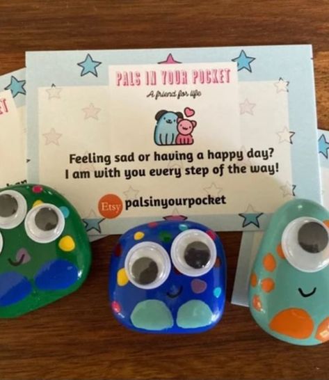 Feeling sad or having a happy day? I am with you every step of the way! Comfort pebbles for your pocket @Etsy Pals in your pocket. Pocket Friend, Pocket Pals, Pocket Pal, Have A Happy Day, Newcastle Upon Tyne, Teacher Ideas, Kids Activities, Hobbies And Crafts, Rock Painting