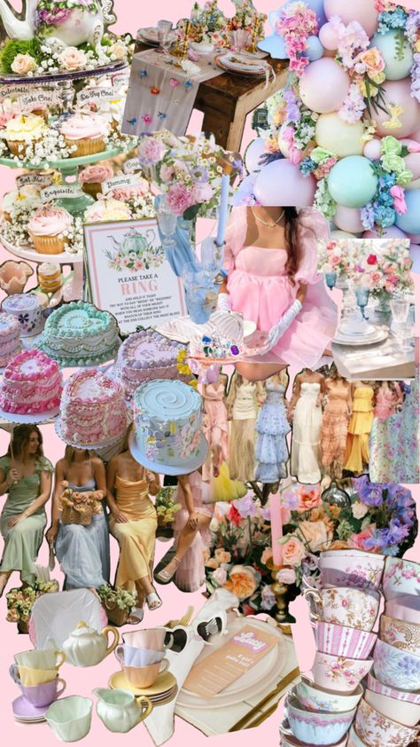 Bach Brunch, Pastel Garden Party, Bridal Picnic, Pastel Garden, 21st Bday Ideas, Fairy Tea Parties, Prom Theme, Perfect Birthday Party, Bachelorette Themes